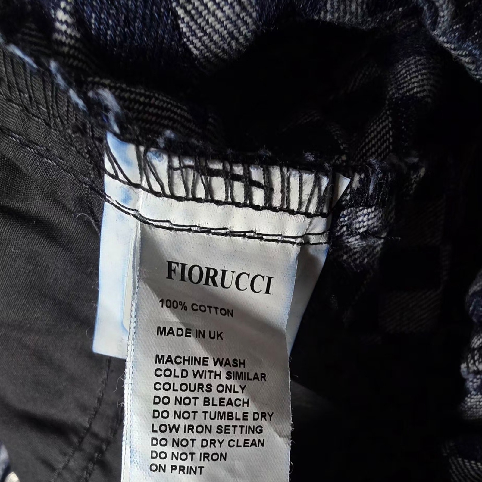 Vintage/Retro Fiorucci High Waisted Checkerboard Plaid Jeans Size 24 Rare — image 5 of 8